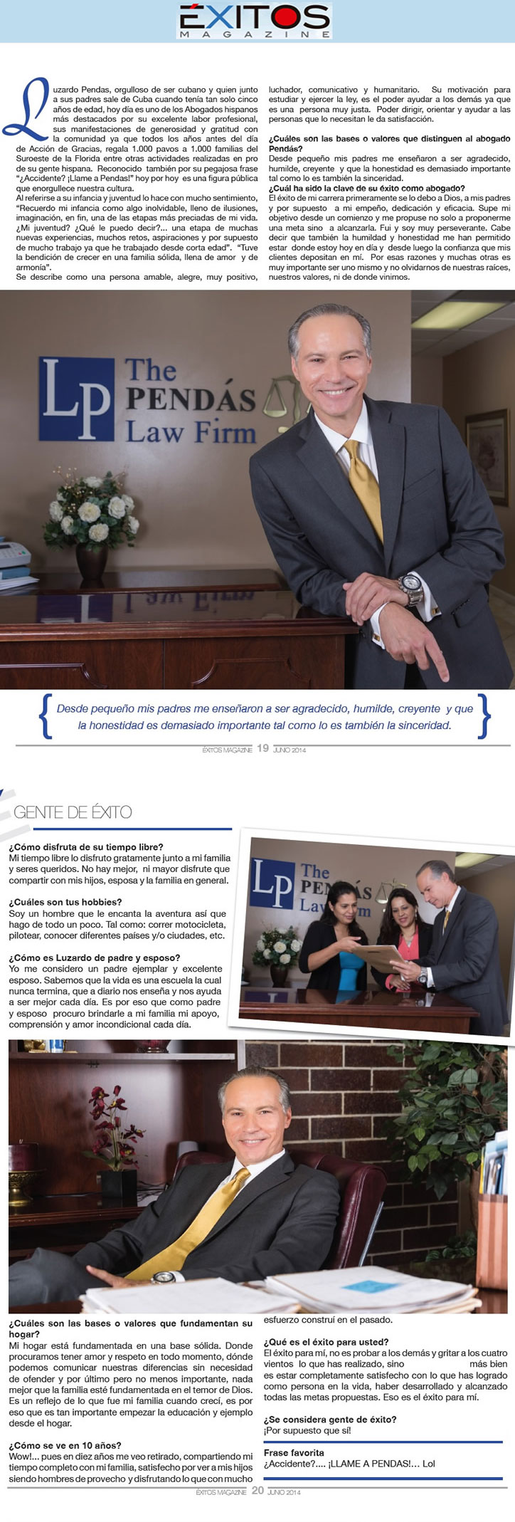 Exitos Magazine — June 2014